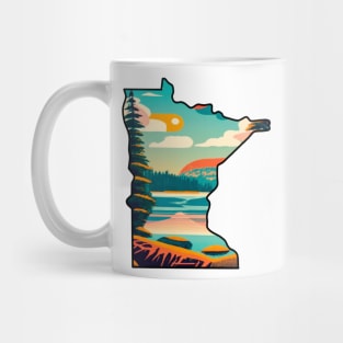 Minnesota State Nature Scene Graphic Mug